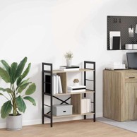 Polica, 75 x 30 x 91 cm, konstruirano drvo, sonoma hrast