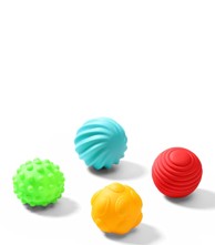 BABYONO Senzorne loptice za igru, 4 kom