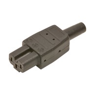 LUX TOOLS Utikač crni PVC