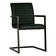 WOOOD Crna blagovaonska stolica Bas