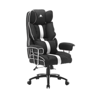 WHITE SHARK Gaming stolica Le Mans, crno bijela