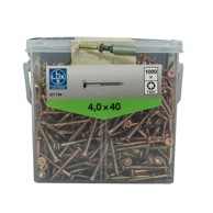 LUX TOOLS Vijak za drvo metalni iver 4,0x40 SKVZ1000