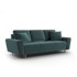 COSMOPOLITAN DESIGN Petrolej zelena baršunasti sklopiva/s prostorom za odlaganje sofa 235 cm Kyoto, 235x100x88 cm