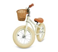 KIDWELL Dječji bicikl bez pedala Classy s košaricom krem