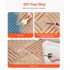 VEVOR Zidni paneli 3D letvice 50 x 50 x 2,56 cm svijetlo drvo