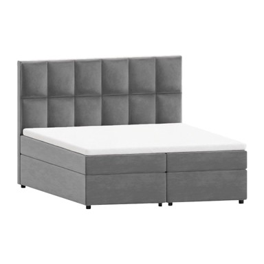 ROPEZ Boxspring krevet Flip 180x200 cm s prostorom za odlaganje, sivi