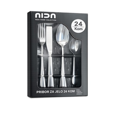 Pribor za jelo 6754, inox, 24 dijela