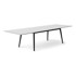 HAMMEL FURNITURE Bijeli/crni proširiv blagovaonski stol s bijelom pločom stola 100x210 cm Meza 