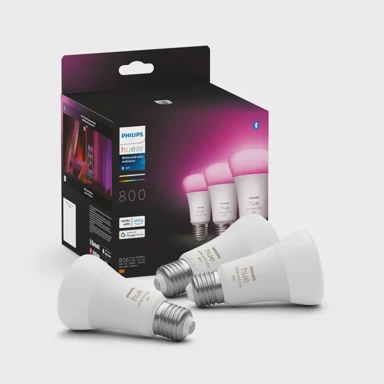 PHILIPS Hue White & color ambiance žarulje, 3xE27, 9 W, 2000–6500 K + RGB, 800 lm
