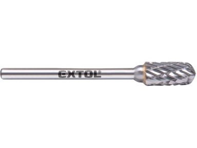 EXTOL INDUSTRIAL Karbidno glodalo 8703823, cilindrično s kuglastim vrhom, 6 x 13 mm, prihvat 3 mm, srednji rez