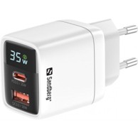 SANDBERG 2u1 punjač, 1x USB-C, 1x USB, 35W