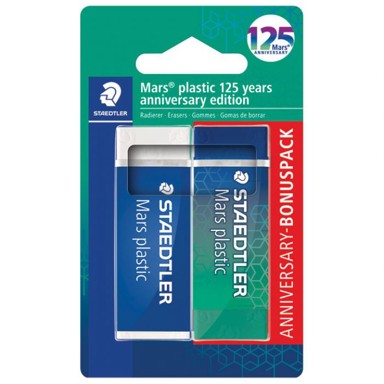 STAEDTLER Gumica Mars Plastic 125 Years, 52650MABK1, 2 kom