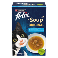 FELIX Hrana za mačke Soup Original, riba, 6×48 g