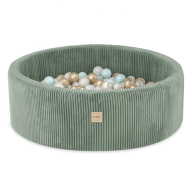 PLUSH NEST Bazen s 200 loptica, 90x30 cm, zeleni