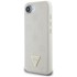 Guess Grained Hot Stamp Peony Triangle Logo MagSafe maskica za iPhone 16, bež
