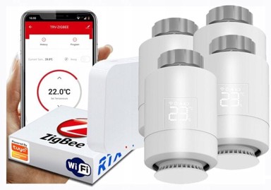 RTX 4x termostatske glave + tuya SET Zigbee WiFi pristupnik