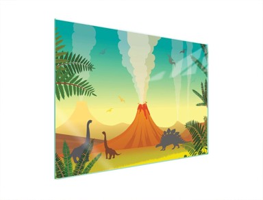 TMK Staklena zaštita za štednjak, 70x52 cm, volcano
