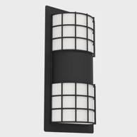 Vanjska zidna lampa, 2xE27, IP44, Cistierna 2, 900284, crno/bijela