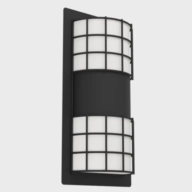 Vanjska zidna lampa, 2xE27, IP44, Cistierna 2, 900284, crno/bijela