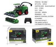 RC Kombajn na daljinsko upravljanje Grain and Corn Harvester 2u1, zeleni