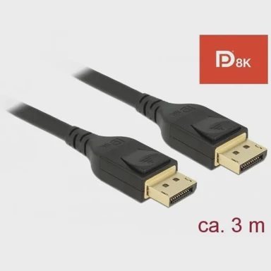 DELOCK DisplayPort kabel, 8K 60Hz