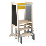 JANOD Dječji toranj za učenje s pločom i stepenicom
