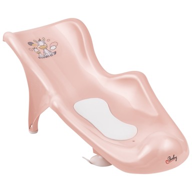 MALTEX Naslon za kupanje Zebra, rozi s podlogom