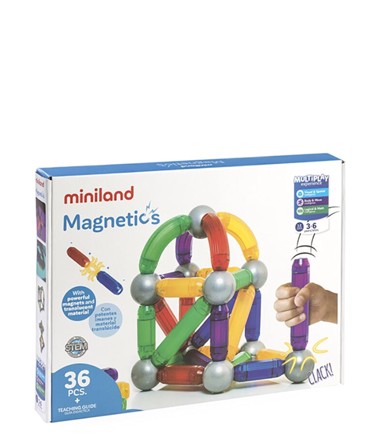 MINILAND Magnetni konstruktor, 36 kom