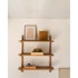 KAVE HOME Modularni sustav polica od punog hrasta u prirodnoj boji 110x98 cm Sitra 