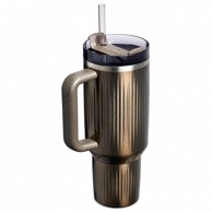 STANLEY Termo šalica Quencher H2.0 Fluted 1,18 L, GunMetal Shine