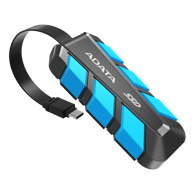 ADATA SSD Eksterni SC740, 500 GB, plavi