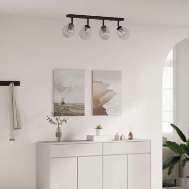 Stropne svjetiljke s prilagodljivim staklenim senzorom, antracit, E27