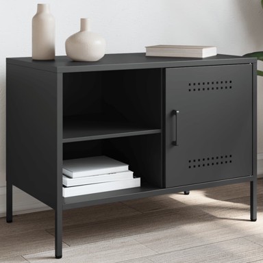 TV ormarić crni 68 x 39 x 50,5 cm čelični