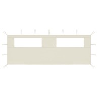 Stijena za šator s prozorima 6x2 m CREAM