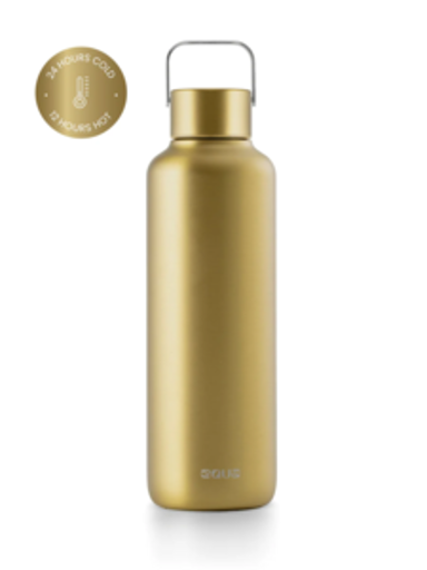 EQUA Termo boca od nehrđajućeg čelika Timeless Metallic Golden 600 ml