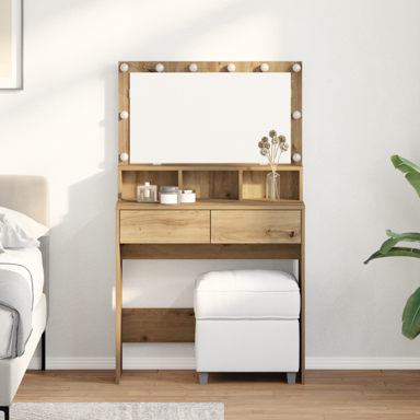 Toaletni stol, hrast artisan, iverica