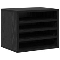 Organizator stola, 36x26x29.5 cm, konstruirano drvo, crni hrast