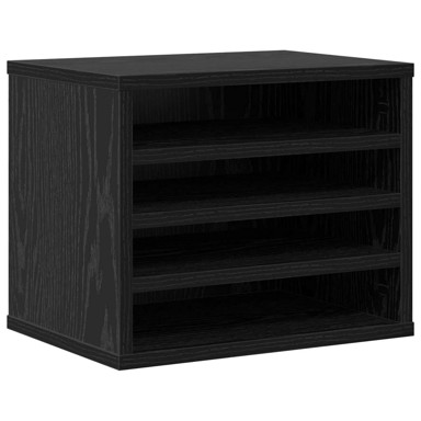 Organizator stola, 36x26x29.5 cm, konstruirano drvo, crni hrast