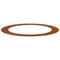Planter od Corten čelika, veliki, izdržljiv, kružni