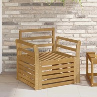 Set vanjskih sofa, čvrsto drvo akacije, bijela