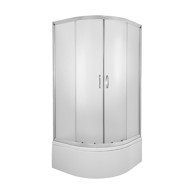 AQUAART Tuš kabina Wellness Evora 80H160 polukružna 80x80x197 cm