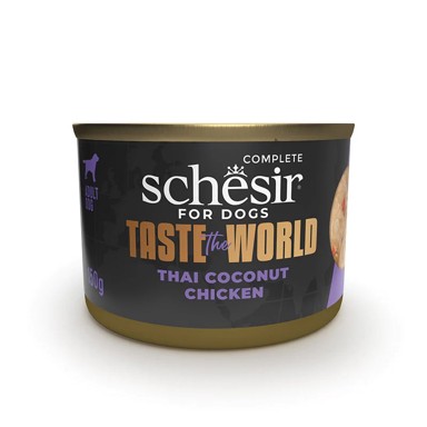 SCHESIR Hrana za mačke Taste The World, piletina s kokosom, konzerva 150 g