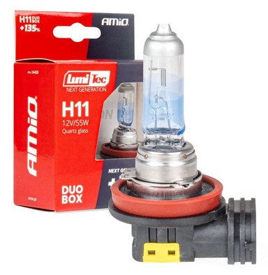 AMIO Halogena žarulja Lumitec H11, +135% svjetla, 12V, 55W