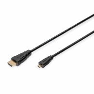 DIGITUS HDMI/D mikro kabel 1 m 4K AK-330115-010-S, crna