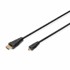 DIGITUS HDMI/D mikro kabel 1 m 4K AK-330115-010-S, crna