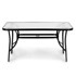 MODERNHOME Stakleni vrtni stol Wave, 140x80 cm, terasa, balkon