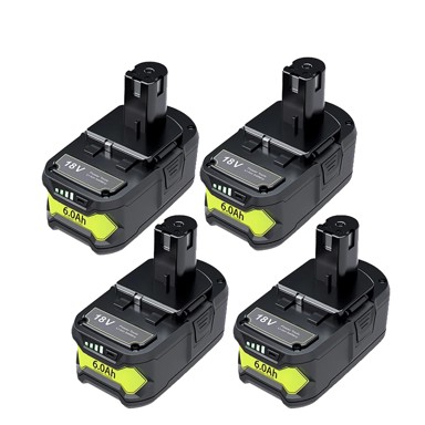 RYOBI Li-ion baterija 18 V, 6.0 Ah, set 4 kom