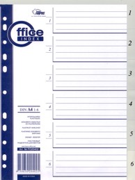 Pregradni registri PP 1–6, sivi