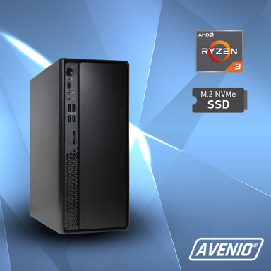 AVENIO Stolno računalo ProOffice / AMD Ryzen 3 3200G, 8 GB DDR4, 512 GB NVMe SSD, Windows 11 Pro