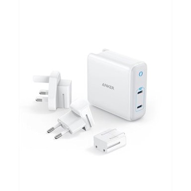 ANKER Kućni punjač PowerPort III A2712H21, 65W, USB-C, s adapterom za EU, UK i US, bijeli